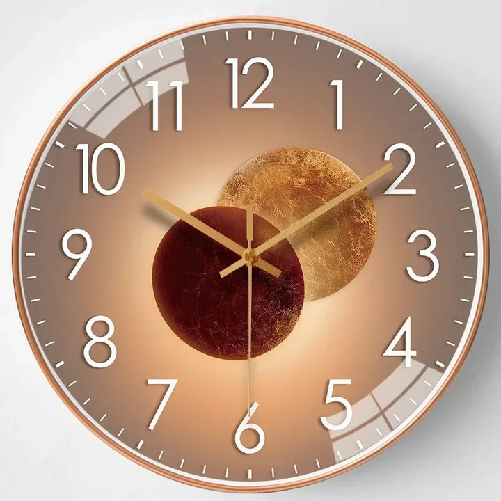 Digitalt vægur SilentTime. Lydløst, moderne, minimalistisk ur til kontor eller stue. Energibesparende display.