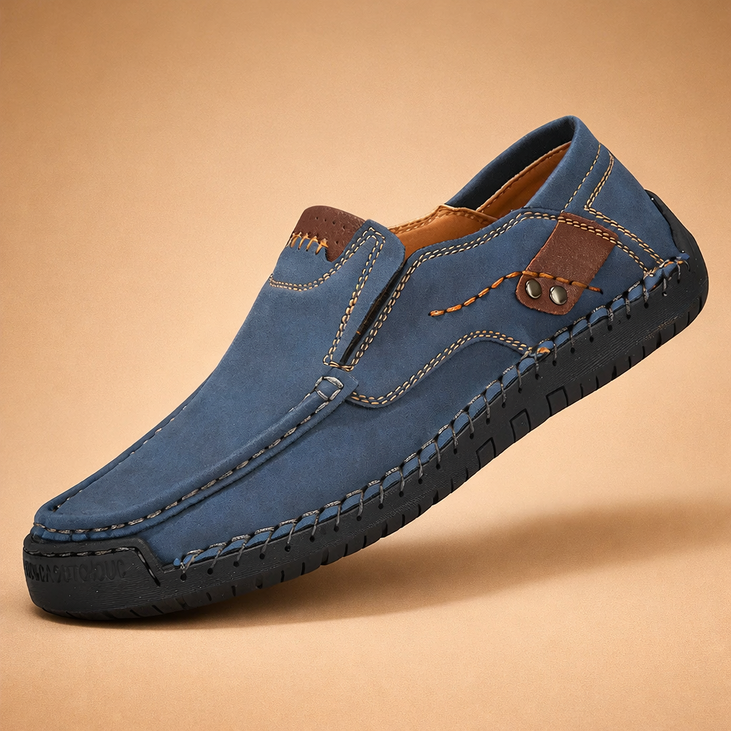 Alsidige casual herresko; praktiske slip-on sko til herremoden og hverdag.