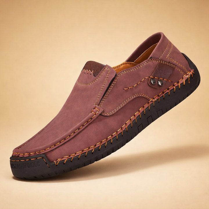 Stilrene herresko, slip-on model; alsidige og komfortable fritidssko til mænd.