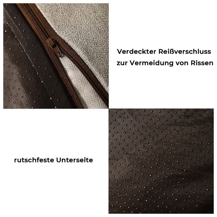 Luksuriøs ortopædisk XXL hundeseng. Blød nakkestøtte, tyk madras for ultimativ hundekomfort til store hunde.