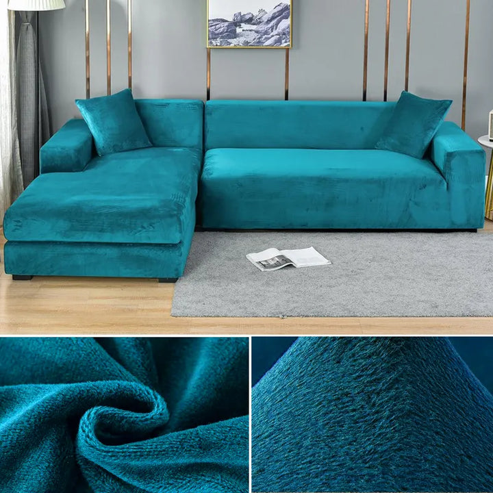 Elastisk sofabetræk med blødt stof, forbedrer siddekomforten og udseendet af din sofa markant.