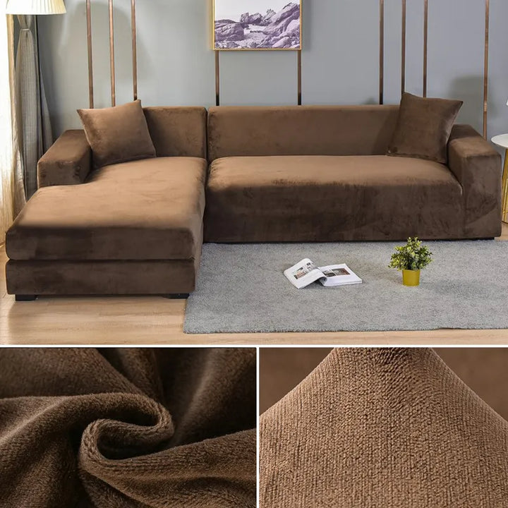 Alsidigt elastisk sofabetræk sikrer perfekt pasform og forvandler din gamle sofa øjeblikkeligt.