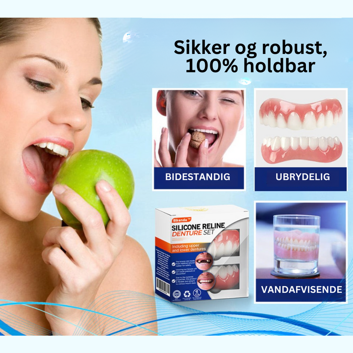 Nærbillede af lyst smil. Øjeblikkelig forbedring af tænders hvidhed og skønhed. Få perfekt smil.