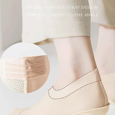 Usynlige SwiftSole sokker med anti-sved funktion, perfekt til sommer og varme dage.
