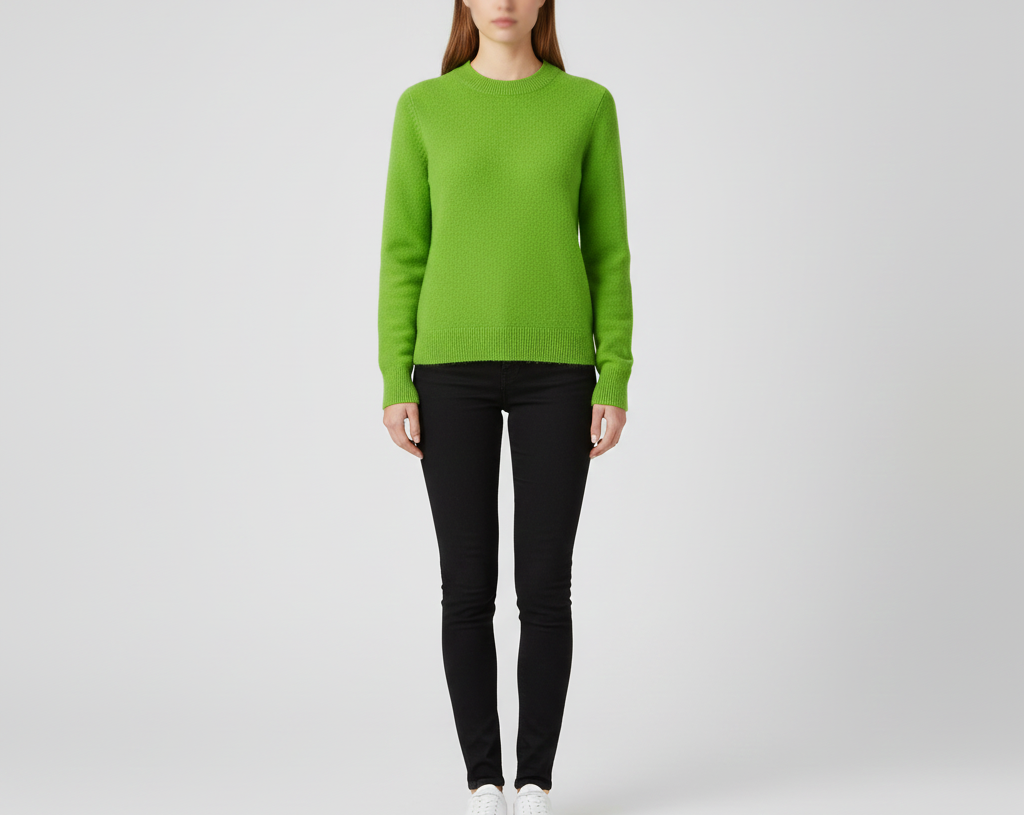Casual damesweater med rund hals. Blød og behagelig, din nye yndlings hyggesweater.