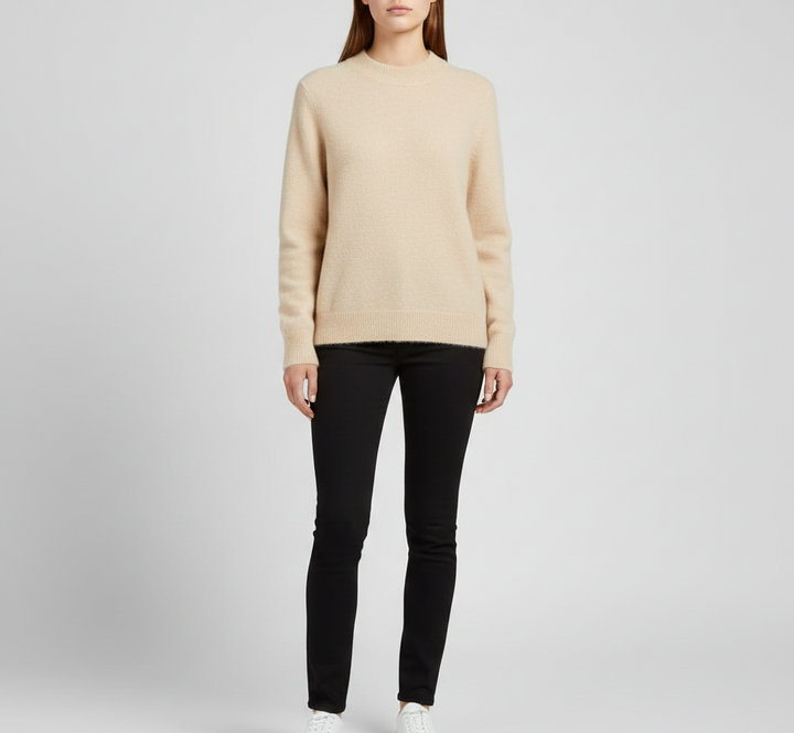 Basisplagg: Dame sweater med rund hals. Enkel, elegant og utrolig komfortabel.