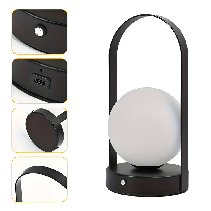 Minimalistisk trådløs bordlampe. Fleksibel belysning til hygge og funktion. Ledningsfri og genopladelig for hjemmet.