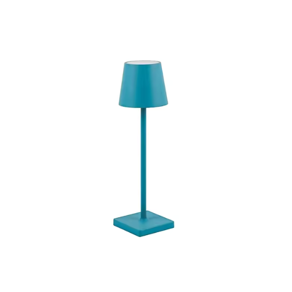 Touch-betjent trådløs bordlampe, nem at dæmpe for hygge.