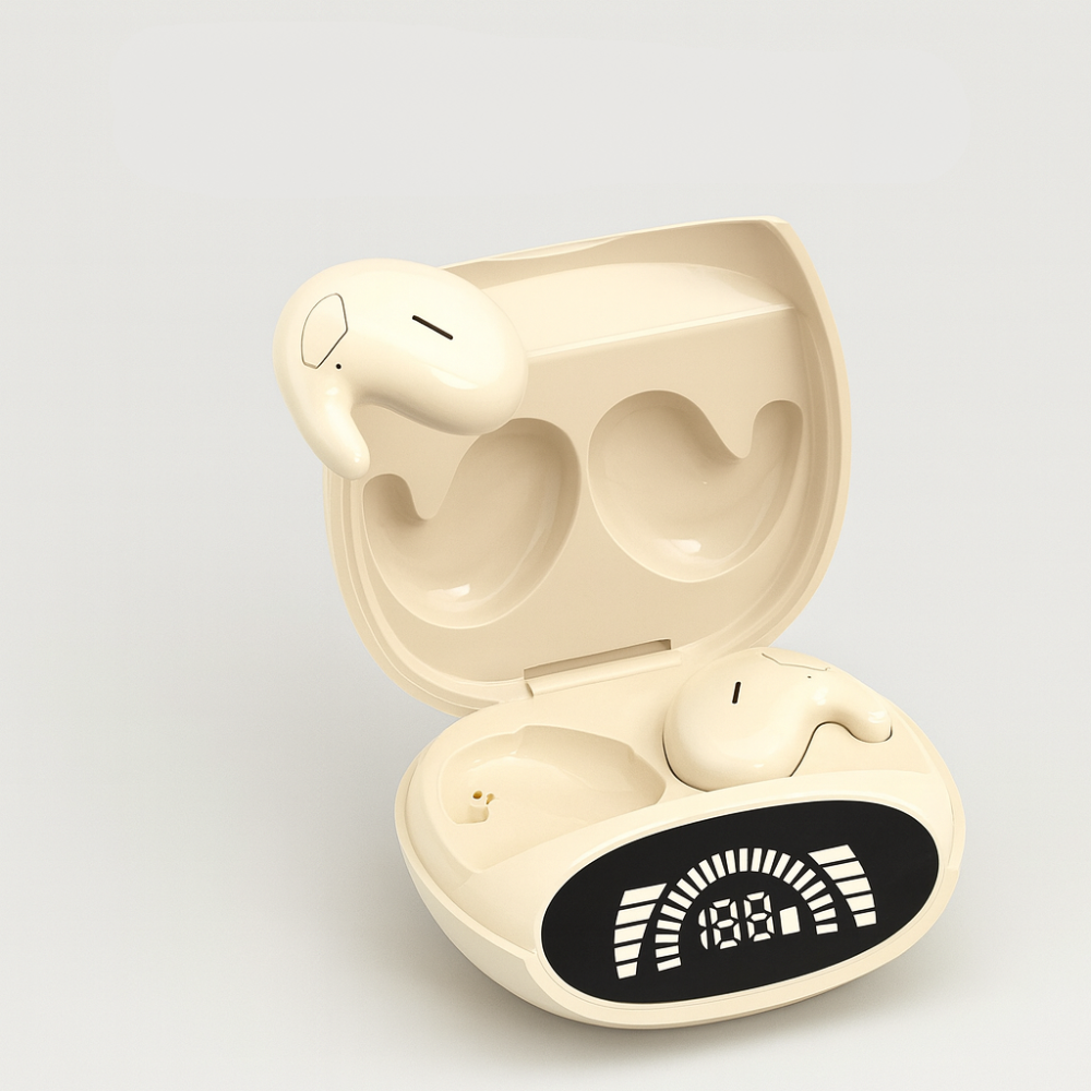 Trådløse HiFi Bluetooth hovedtelefoner med støjreduktion, vandtætte in-ear design til sport og hverdag.
