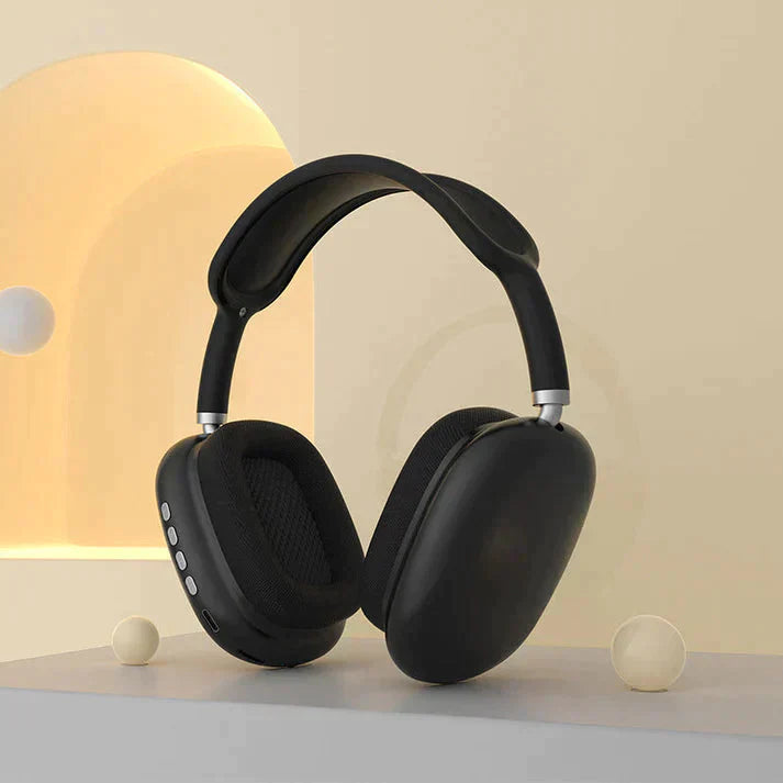 Trådløse HiFi høretelefoner med aktiv støjreduktion for dyb musikoplevelse.