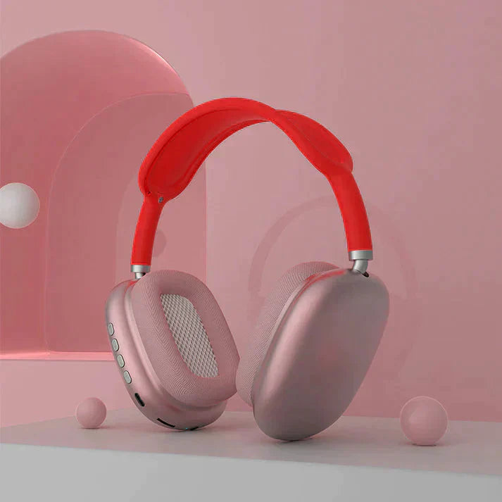 Stilfulde, farverige trådløse høretelefoner med HiFi og støjreduktion.