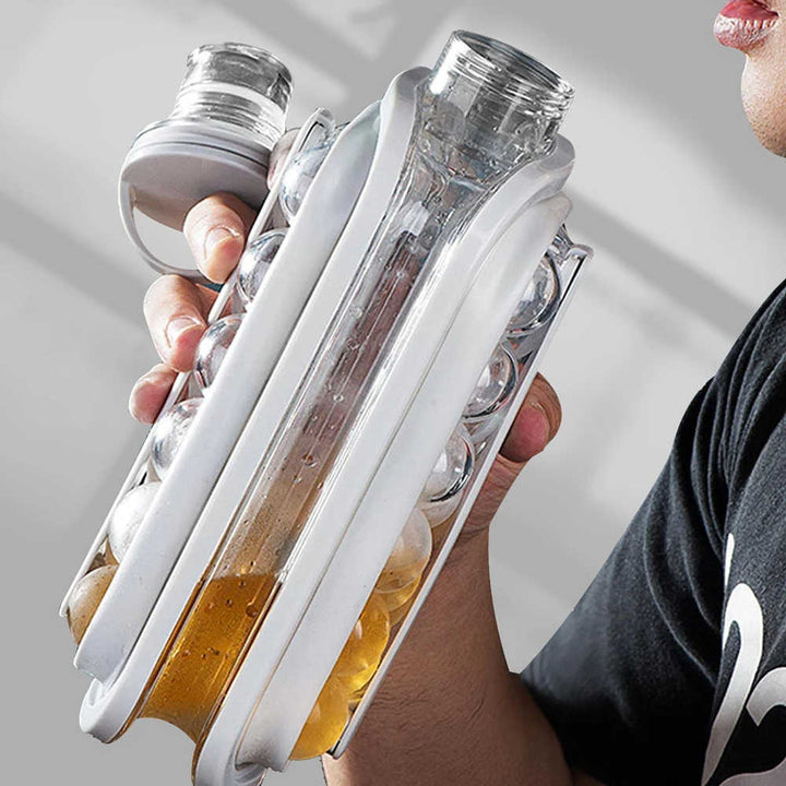 Skab elegante krystalklare iskugler til drinks & cocktails med denne innovative transportable isform.