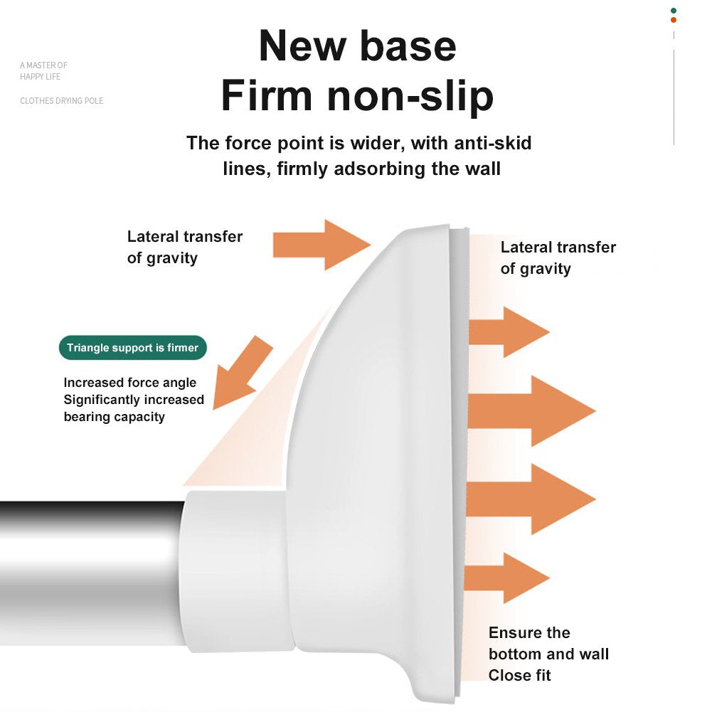Organisering i et skab med en teleskopstang, der holder tøj og accessories, maksimerer pladsudnyttelsen.