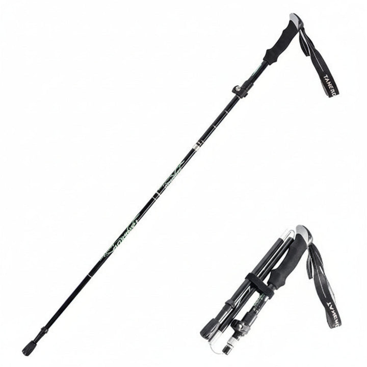 Alsidige ultralette vandrestave til vandring, trekking og friluftsliv. Robust aluminium design for støtte.