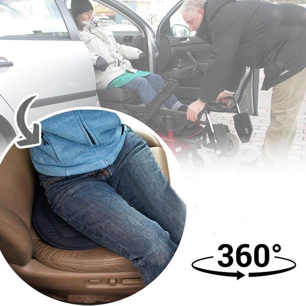 Unisex drejbart sædepude i memory skum; perfekt for alle til øget mobilitet og ergonomisk siddekomfort.