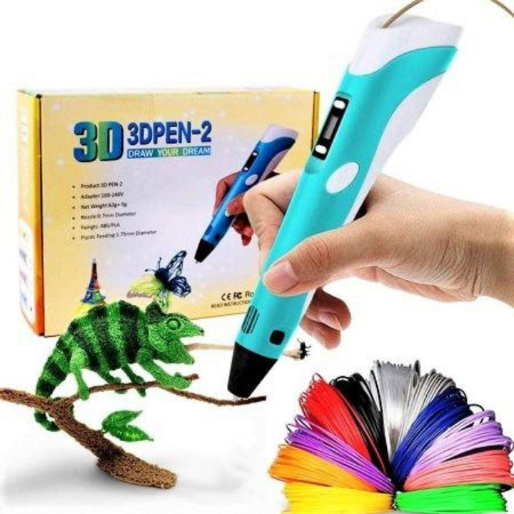 Unisex 3D tegnepen i sort, klar til at skabe unikke design og 3D-kunst. Perfekt til kreative projekter.