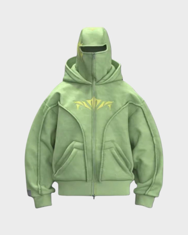 Balaklava hættetrøje i fleece til mænd og kvinder. Beskytter mod kulde, varm og åndbar.