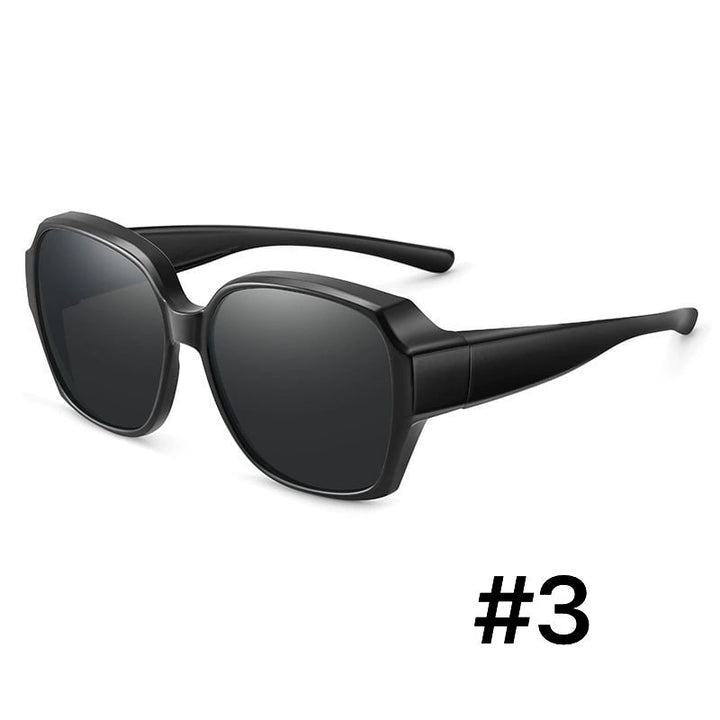 Total UV-beskyttelse og forbedret syn med unisex clip-on polariserede solbriller.
