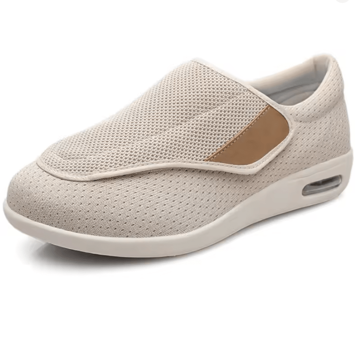 Unisex sneakers, diabetikervenlige med justerbar velcro for optimal fodpleje og komfort hele dagen.