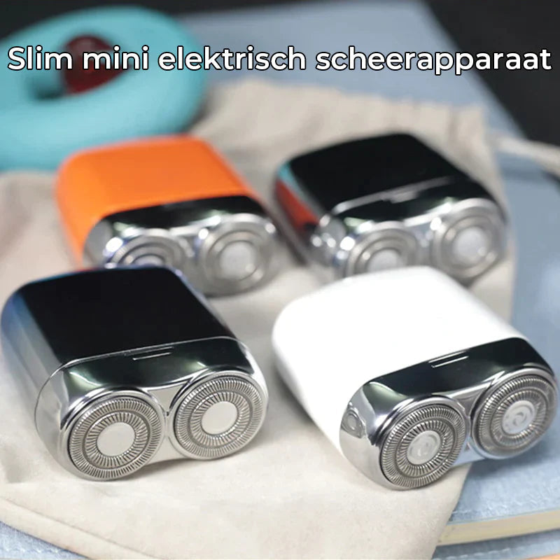Kompakt GlideEdge mini barbermaskine; unisex, trådløs og vandafvisende. Perfekt til glat personlig pleje.