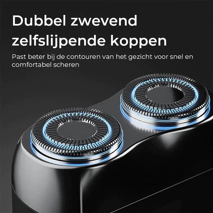 Trådløs mini barbermaskine fra GlideEdge til alsidig grooming. Vandafvisende og præcis for alle behov.