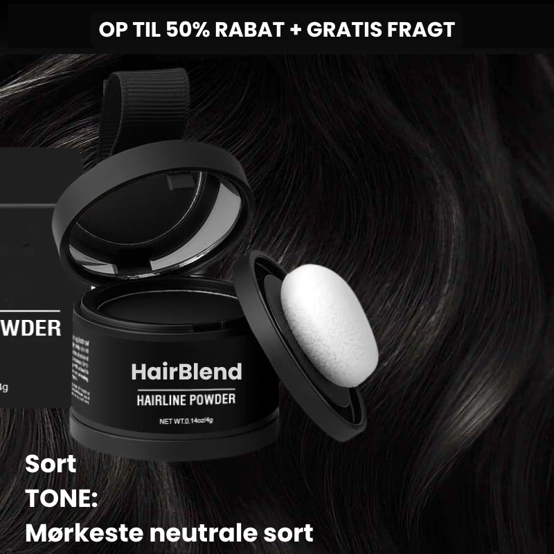 Unisex hårpudder. Øjeblikkelig hårfylde, dækker rødder, gråt hår. Naturligt, tæt look. Vegansk hårpleje.