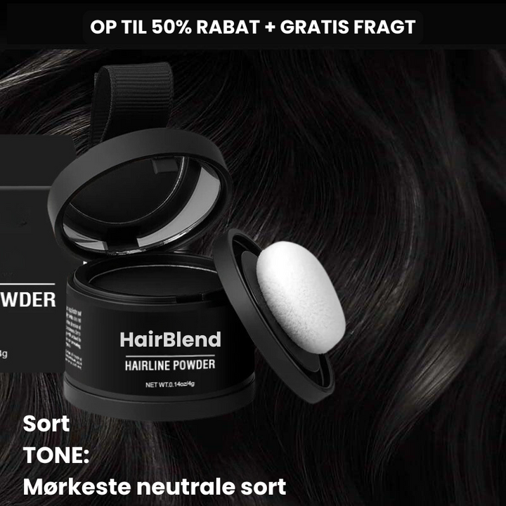 Unisex hårpudder. Øjeblikkelig hårfylde, dækker rødder, gråt hår. Naturligt, tæt look. Vegansk hårpleje.