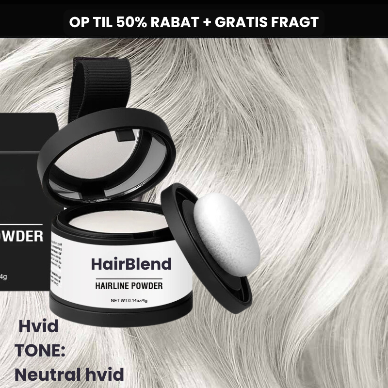 Tætthår hårpudder. Øjeblikkelig dækning af rødder, gråt hår. Giver fylde for et naturligt unisex look.