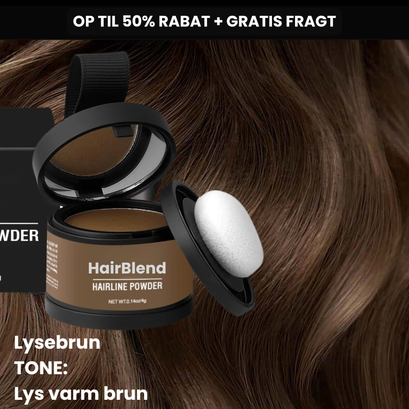 Unisex hårpudder: Øjeblikkelig hårfylde, dækker rødder og gråt hår. For et tæt og naturligt look.