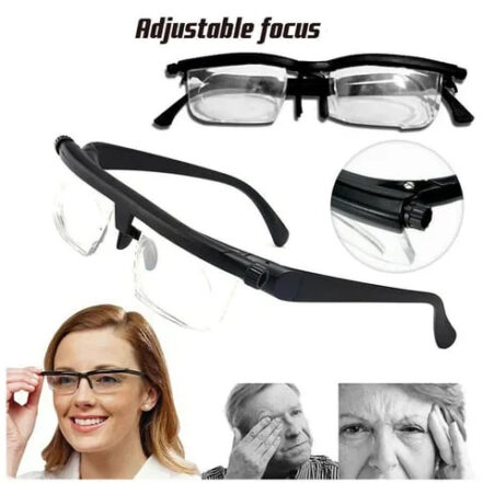 Justerbare læsebriller giver optimal klarhed. Unisex design for alle og forbedret syn.