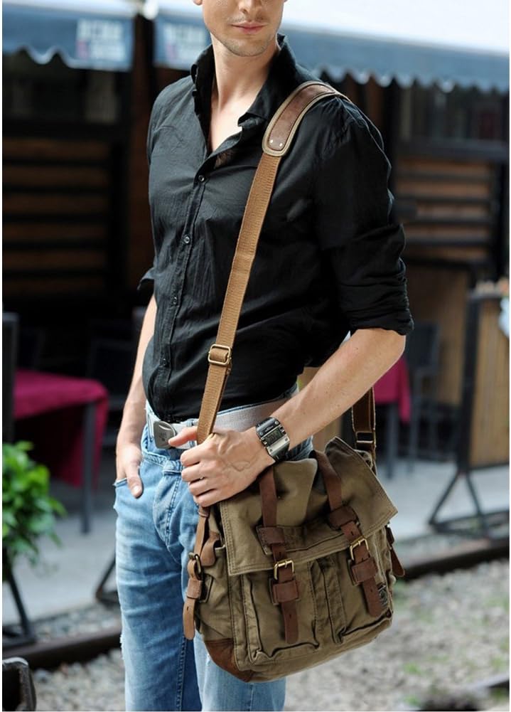 Elegant skuldertaske/crossbody taske til laptop. Unisex design med fokus på smart organisering for den travle pendler.