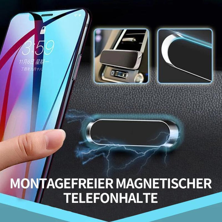 Universal mobilholder med stærk magnet til bil og kontor. Justerbar for optimal vinkel på din skærm.