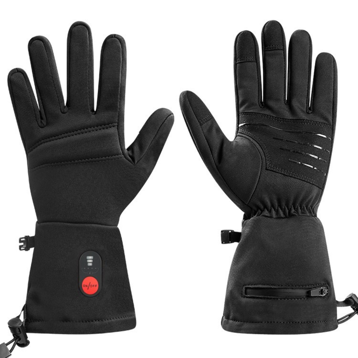 Unisex opvarmede vinterhandsker med touchscreen & USB-varme. Vindtætte & vandafvisende for varme hænder.