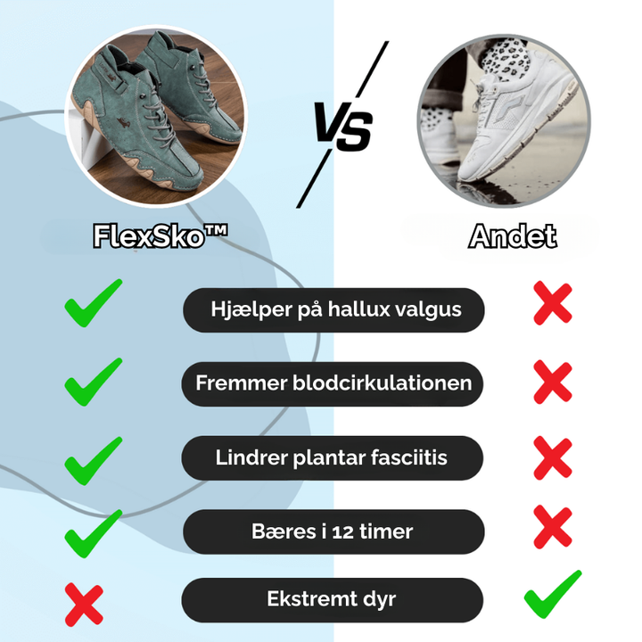 Fodvenlige unisex gåsko for optimal fodstøtte & sundhed. Reducerer træthed og smerte i fødderne.