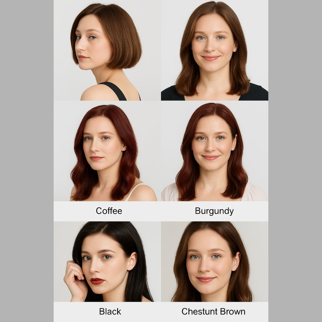 Langtidsholdbar permanent skumfarve. Plejer håret mens den dækker grå hår og giver naturlig brun farve.