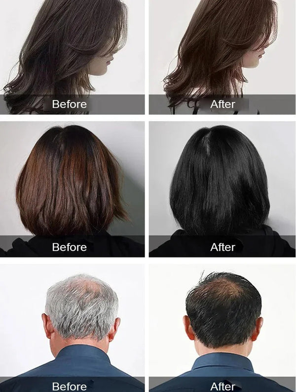 Naturlig brun permanent hårfarve skum. Dækker gråt hår med en glansfuld finish, plantebaseret.