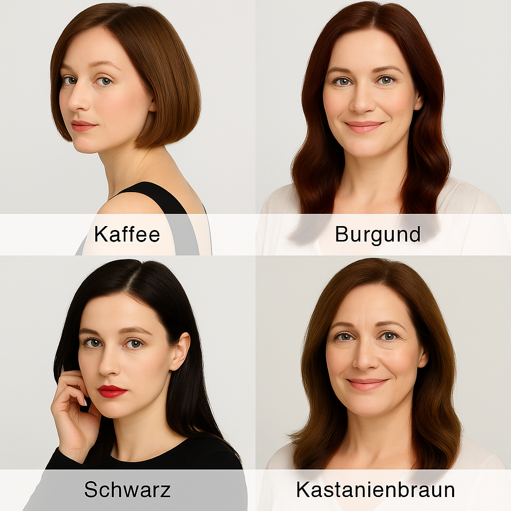 Brun permanent skumhårfarve. Skånsom dækning af grå hår for en naturlig, kaffe-brun nuance.