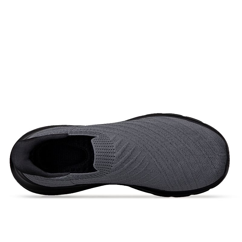Grå unisex slip-in gåsko med stødabsorbering. Komfortsko designet til hverdag og aflastning.