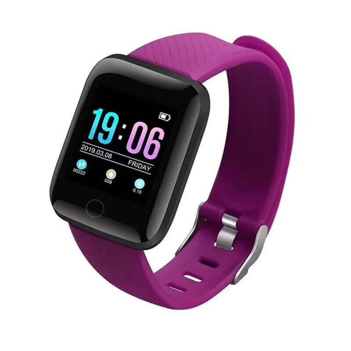 Slankt og minimalistisk design af smart fitness tracker, passer til ethvert outfit og lejlighed.