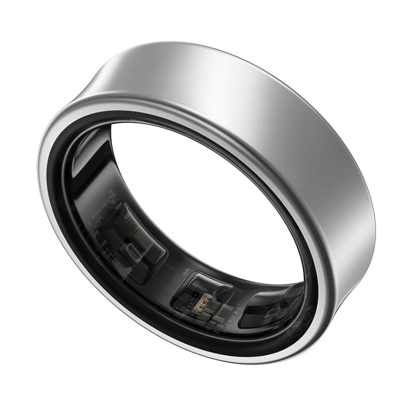 Stilfuld unisex smart ring, der fungerer som en avanceret fitness og søvn tracker.