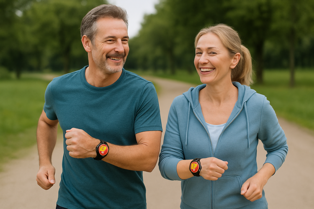 Unisex smartwatch m. integrerede trådløse øretelefoner. Perfekt til sundhedsovervågning og håndfri kommunikation.