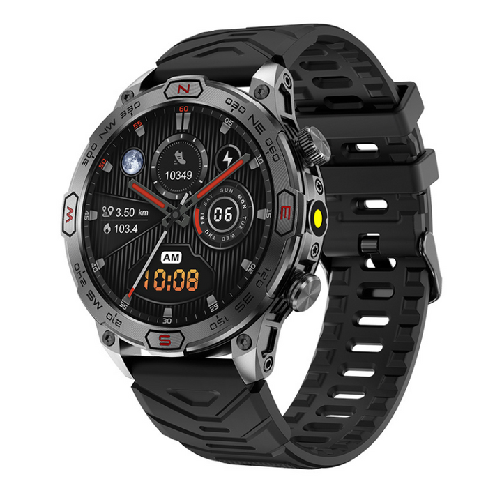 Unisex smartwatch med GPS, pulsmåler og opkaldsfunktion til sport & sundhed. Perfekt til aktiv livsstil.