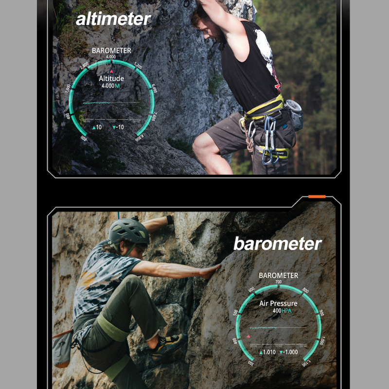 Robust smartwatch til sport og aktiv livsstil. Tåler vind og vejr, perfekt til løb, cykling og outdoor eventyr.