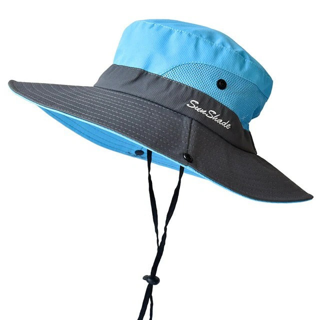 Unisex solhat med justerbar pasform; sikrer komfort og beskyttelse under alle forhold.