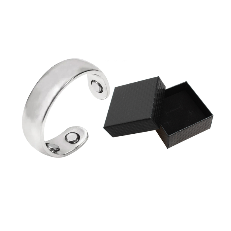 Energi-givende sundhedsring med magneter, der hjælper med at genoprette kroppens naturlige balance.