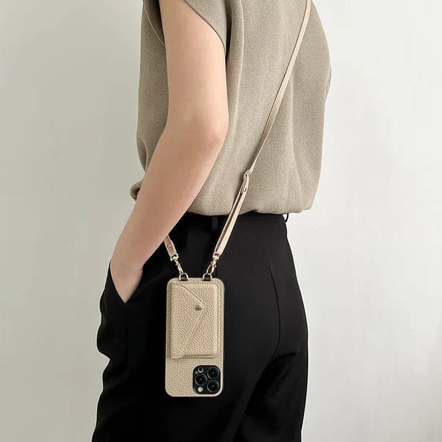 Praktisk rejsetaske til telefon. Unisex crossbody med justerbar rem, sikrer håndfri og sikker opbevaring.