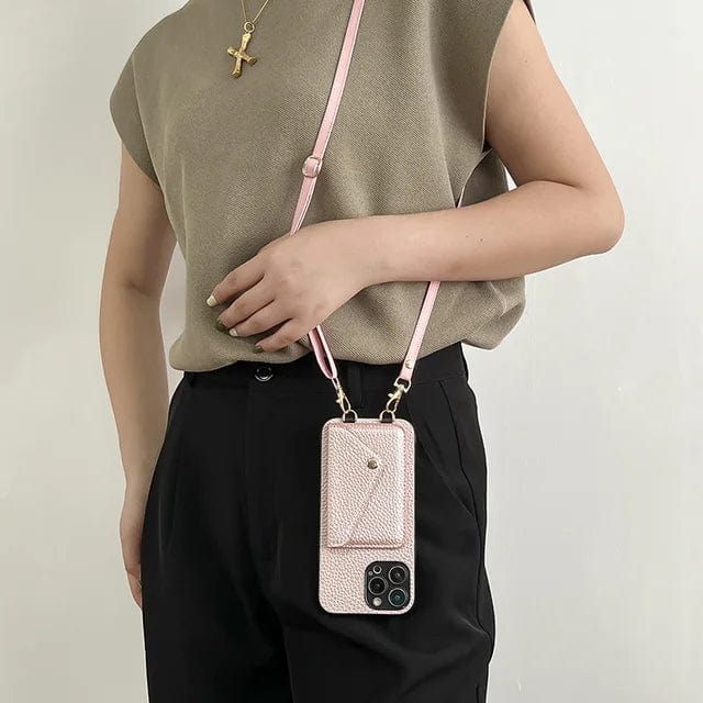 Alsidig unisex telefon taske. Crossbody med justerbar rem, ideel til daglig brug og rejser, holder hænder fri.
