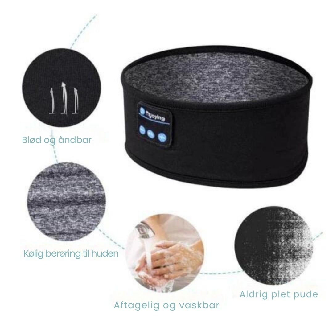 Ergonomisk designet øjenmaske med trådløs lyd for dyb afslapning og rolig søvn.