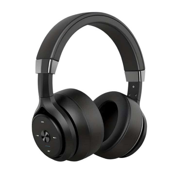 Unisex trådløse over-ear hovedtelefoner i sort, designet til overlegen lyd og langvarig komfort for musiknydelse.