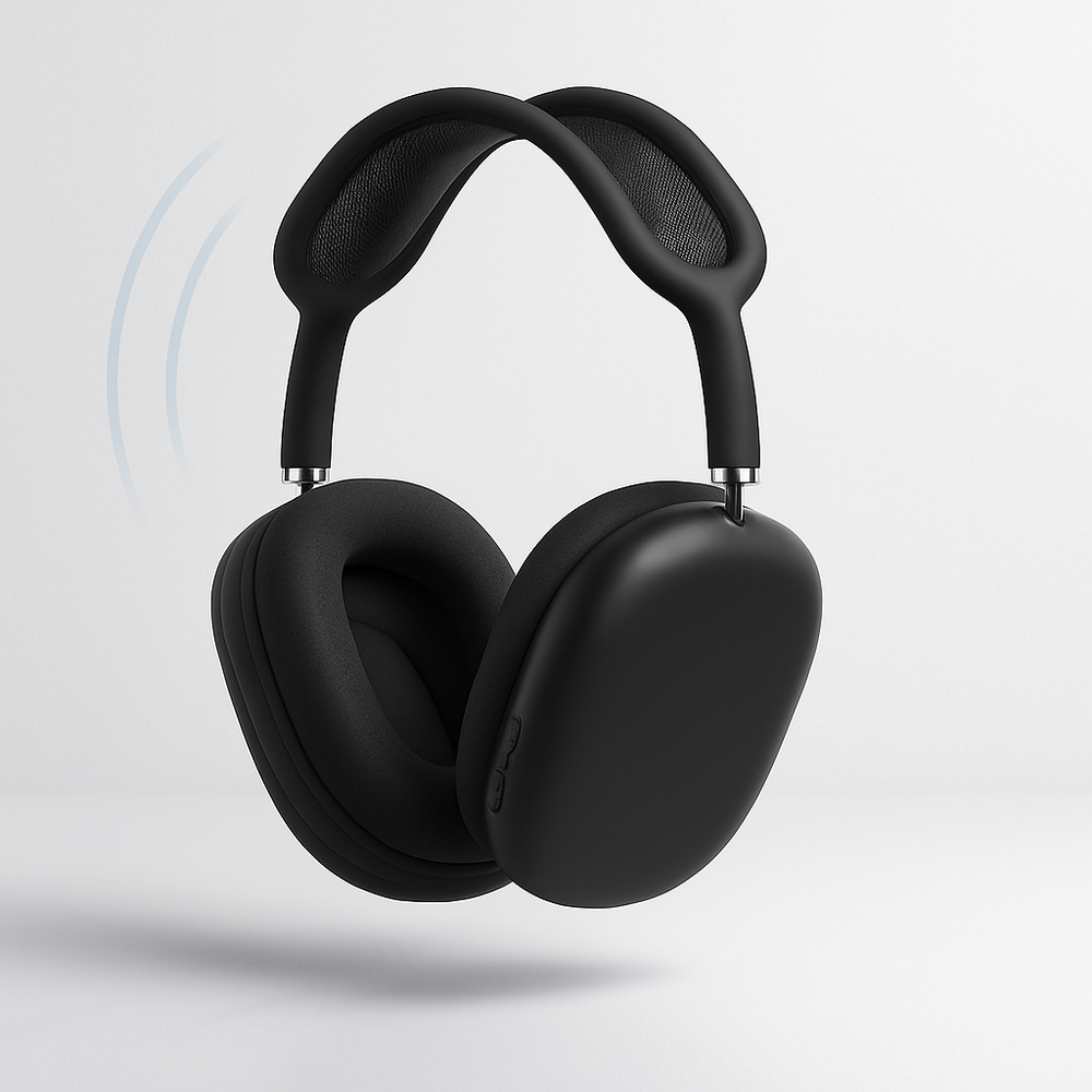 Komfortable unisex over-ear Bluetooth hovedtelefoner med bløde puder og justerbar pasform for langvarig lytteglæde.